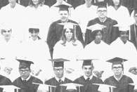 enlarged left side of class graduation photo