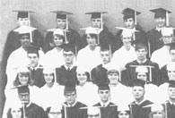 enlarged left side of class graduation photo