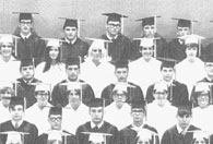 enlarged right side of class graduation photo