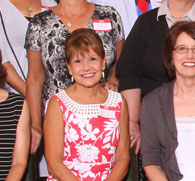 enlarged left side of 40th Reunion photo, 2010