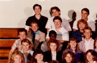 enlarged left side of class photo