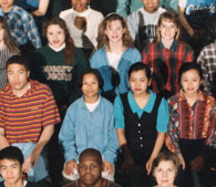 enlarged left side of class photo