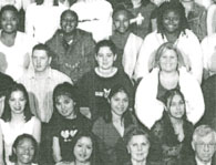 enlarged left side of class photo