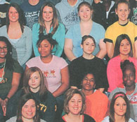 enlarged left side of class photo