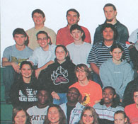 enlarged left side of class photo