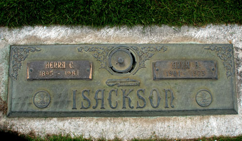 Isackson gravsite; Bellevue, WA