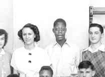 enlarged center portion of December, 1947 graduation