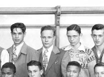 enlarged center portion of December, 1947 graduation