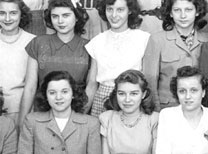 enlarged center portion of December, 1947 graduation