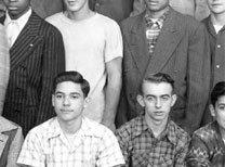 enlarged center portion of December, 1947 graduation