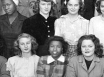 enlarged left side of December, 1947 graduation