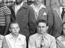 enlarged right side of December, 1947 graduation