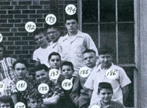 enlarged right side of graduation photo with numbers