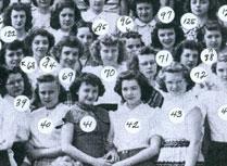 enlarged right side of graduation photo with numbers