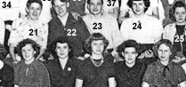 numbered January, 1950 class photo