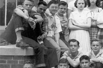 enlarged left side of Class of June, 1950