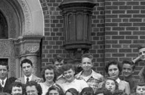 enlarged right side of Class of June, 1950