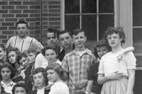 enlarged right side of Class of June, 1950