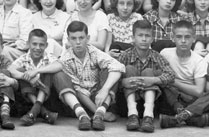 enlarged right side of Class of June, 1950