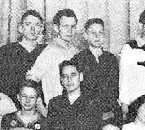 enlarged left side of January, 1950 class photo