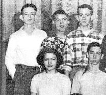 enlarged left side of January, 1950 class photo