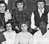 enlarged right side of January, 1950 class photo