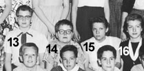 Oak Park Elementary 1954 Class with numbers