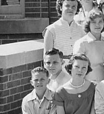 left side of June, 1955 graduation photo