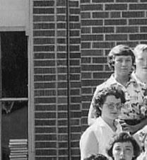 left side of June, 1955 graduation photo