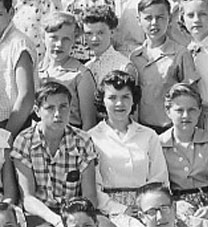 right side of June, 1955 graduation photo