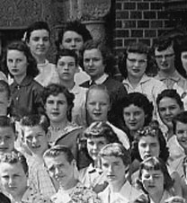 right side of June, 1955 graduation photo